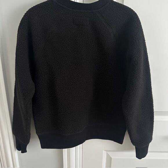 Everlane NWT Renew Fleece Crewneck Black Sweatshirt Size: Small - Picture 8 of 11